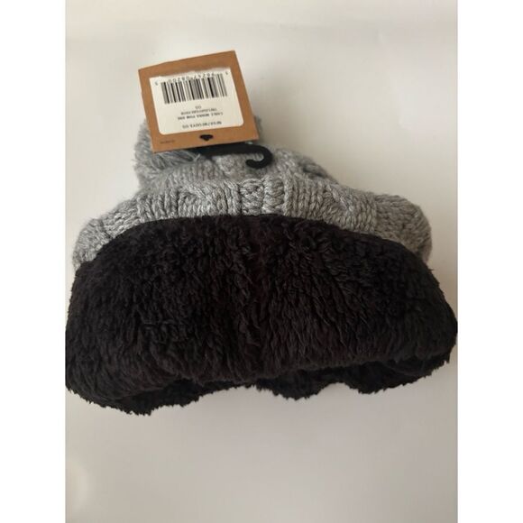 The North Face Cable Minna Pom Beanie in  Light Grey Heather / NWT